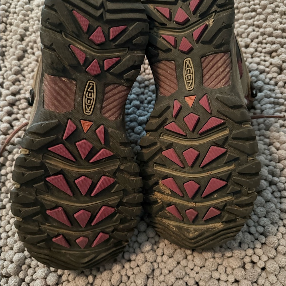 Keen Brown and Magenta Hiking Boots - Picture 5 of 5